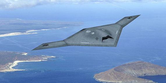 X-47B無人機效果圖。