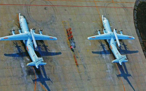 國產空警200中型預警機已經實現大批生產，靈活部署，兼用于出口。