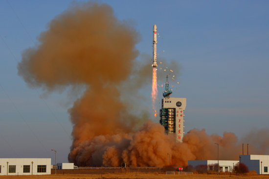 我國成功發射“遙感衛星七號”。海晗/CFP