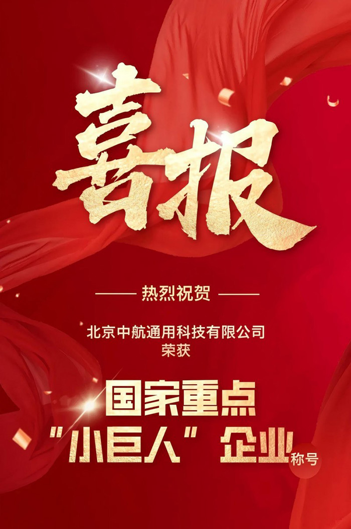 中航通用榮獲國家重點(diǎn)“小巨人”企業(yè)稱號(hào) 中航通用榮獲國家重點(diǎn)“小巨人”企業(yè)稱號(hào)